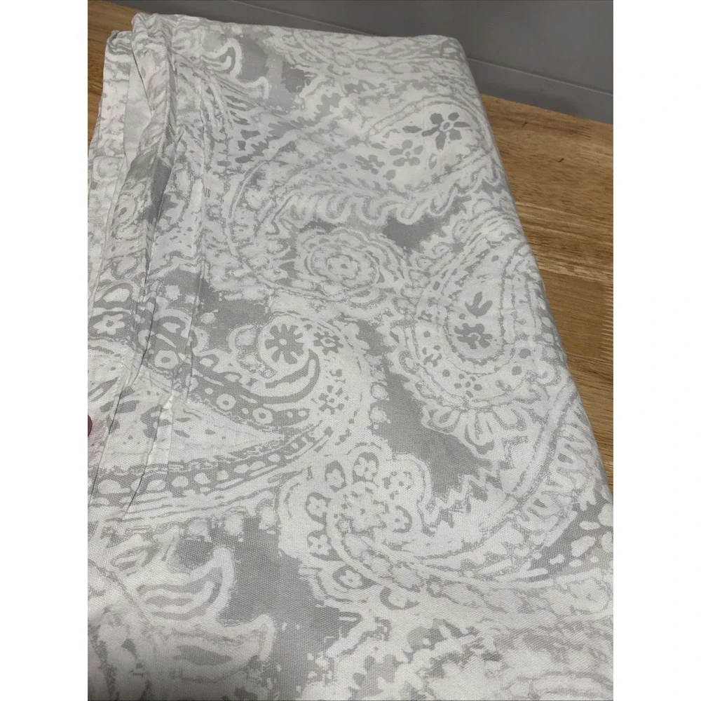 Tommy Hilfiger Curtain Panels, 2, Gray and White, 90